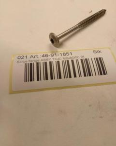 Screw flange ASSY TX40 M6x80/50 A2